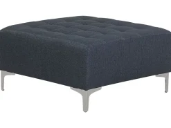 Beliani 4-Istuttava Kulmavuodesohva Ja Rahi Kangas Vasenk. Tummanharmaa Aberdeen Store