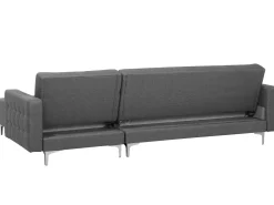 Beliani 4-Istuttava Kulmavuodesohva Kangas Vasenk. Vaaleanharmaa Aberdeen Outlet