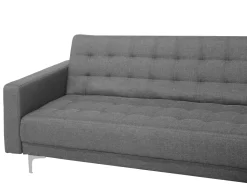 Beliani 4-Istuttava Kulmavuodesohva Kangas Vasenk. Vaaleanharmaa Aberdeen Outlet