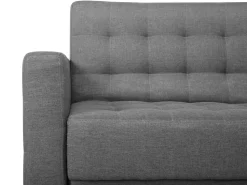 Beliani 4-Istuttava Kulmavuodesohva Kangas Vasenk. Vaaleanharmaa Aberdeen Outlet