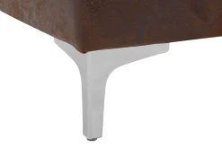 Beliani 5-Istuttava Kulmavuodesohva Ja Rahi Keinonahka Oikeak. Ruskea Aberdeen Hot