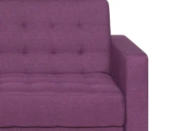 Beliani 4-Istuttava Kulmavuodesohva Kangas Oikeak. Violetti Aberdeen Online