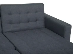 Beliani 5-Istuttava Kulmavuodesohva Ja Rahi Kangas Vasenk. Tummanharmaa Aberdeen Clearance