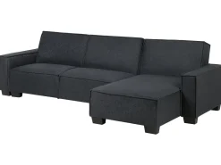 Beliani 3-Istuttava Kulmavuodesohva Kangas Vasenk. Grafiitinharmaa Romedal Best