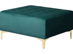 Beliani 5-Istuttava Kulmavuodesohva Ja Rahi Sametti Oikeak. Sinivihrea Aberdeen Online