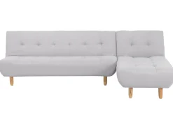 Beliani 4-Istuttava Kulmavuodesohva Kangas Vasenk. Vaaleanharmaa Alsten Discount