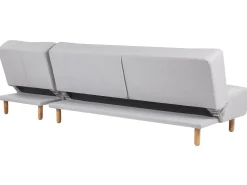 Beliani 4-Istuttava Kulmavuodesohva Kangas Vasenk. Vaaleanharmaa Alsten Discount