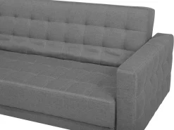 Beliani 4-Istuttava Kulmavuodesohva Ja Rahi Kangas Oikeak. Vaaleanharmaa Aberdeen Outlet