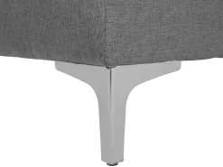 Beliani 4-Istuttava Kulmavuodesohva Ja Rahi Kangas Oikeak. Vaaleanharmaa Aberdeen Outlet