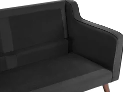 Beliani 3-Istuttava Musta Sohva Lokka Shop