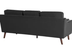 Beliani 3-Istuttava Musta Sohva Lokka Shop