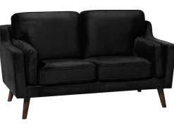 Beliani 2-Istuttava Musta Sohva Lokka Store