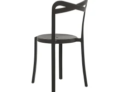 Beliani 4-Istuttava Mustavalkoinen Muovinen Puutarhakalustesetti Sersale / Camogli Sale