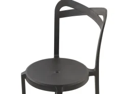 Beliani 4-Istuttava Mustavalkoinen Muovinen Puutarhakalustesetti Sersale / Camogli Sale