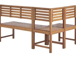 Beliani 4-Istuttava Parvekesetti Vaalea Akasiapuu Treia Clearance