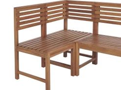 Beliani 4-Istuttava Parvekesetti Vaalea Akasiapuu Treia Clearance