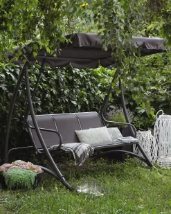 Beliani 3-Istuttava Puutarhakeinu Harmaa Bogart Shop