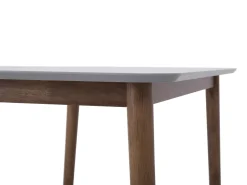 Beliani 4-Istuttava Ruokailuryhma Harmaa/Tumma Puu Modesto New