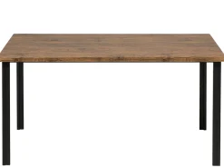 Beliani 6-Istuttava Ruokailuryhma Tumma Puu/Musta Laredo Flash Sale