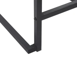 Beliani 4-Istuttava Ruokailuryhma Tumma Puu/Musta Burton New