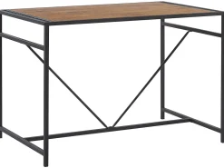 Beliani 4-Istuttava Ruokailuryhma Tumma Puu/Musta Burton New