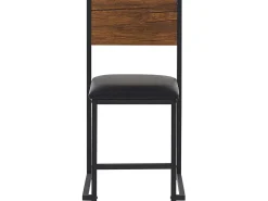 Beliani 4-Istuttava Ruokailuryhma Tumma Puu/Musta Burton New