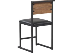 Beliani 4-Istuttava Ruokailuryhma Tumma Puu/Musta Burton New