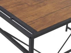 Beliani 4-Istuttava Ruokailuryhma Tumma Puu/Musta Burton New