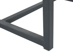 Beliani 4-Istuttava Ruokailuryhma Vaalea Puu/Musta Flixton Outlet