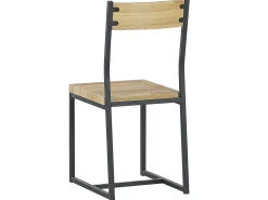 Beliani 4-Istuttava Ruokailuryhma Vaalea Puu/Musta Flixton Outlet