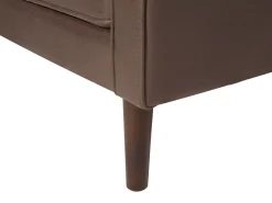 Beliani 3-Istuttava Ruskea Tekonahkainen Sohva Lokka Online