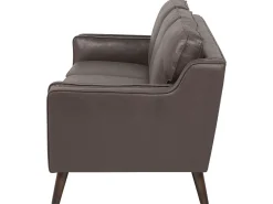 Beliani 3-Istuttava Ruskea Tekonahkainen Sohva Lokka Online