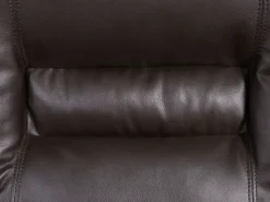 Beliani 2-Istuttava Saadettava Keinonahkainen Sohva Ruskea Bergen Flash Sale