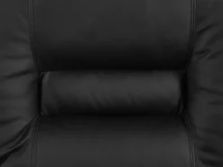 Beliani 3-Istuttava Saadettava Keinonahkainen Sohva Musta Bergen Shop