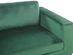 Beliani 3-Istuttava Samettisohva Vihrea Vadstena Best