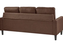 Beliani 3-Istuttava Sohva Ja Rahi Kangas Ruskea Avesta Store