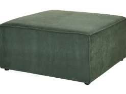 Beliani 3-Istuttava Sohva Ja Rahi Vakosametti Tummanvihrea Lemvig Best Sale