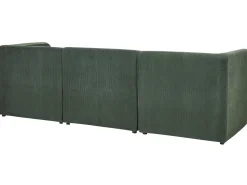 Beliani 3-Istuttava Sohva Ja Rahi Vakosametti Tummanvihrea Lemvig Best Sale