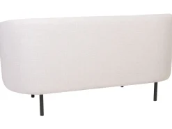 Beliani 2-Istuttava Sohva Kangas Beige/Musta Loen Fashion