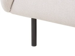 Beliani 2-Istuttava Sohva Kangas Beige/Musta Loen Fashion