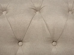 Beliani 3-Istuttava Sohva Kangas Beige Iso Chesterfield Best