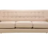 Beliani 3-Istuttava Sohva Kangas Beige Motala Cheap