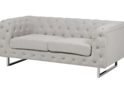 Beliani 2-Istuttava Sohva Kangas Beige Vissland Store