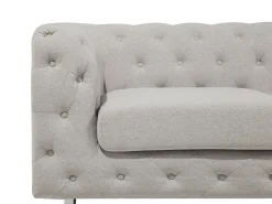 Beliani 2-Istuttava Sohva Kangas Beige Vissland Store