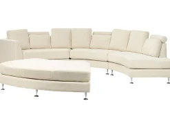 Beliani 7-Istuttava Sohva Kangas Beige Rotunde Outlet