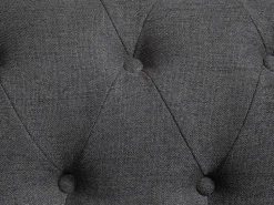 Beliani 3-Istuttava Sohva Kangas Harmaa Chesterfield Clearance