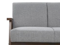 Beliani 3-Istuttava Sohva Kangas Harmaa Asnes Flash Sale