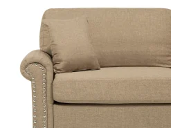 Beliani 3-Istuttava Sohva Kangas Hiekanruskea Otra Clearance