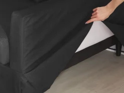 Beliani 3-Istuttava Sohva Kangas Musta Gilja Sale