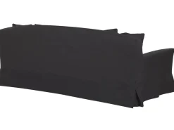 Beliani 3-Istuttava Sohva Kangas Musta Gilja Sale